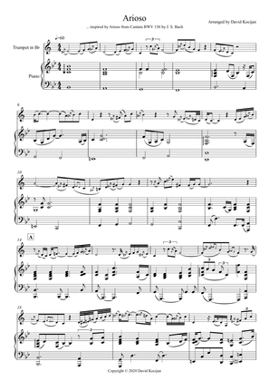 Book cover for Arioso (trumpet in Bb & piano)