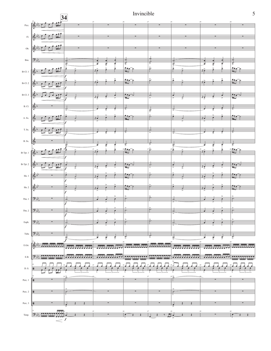 Invincible Concert Band scores gallery preview page 5