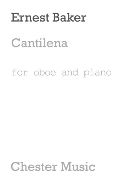 Baker - Cantilena For Oboe/Piano