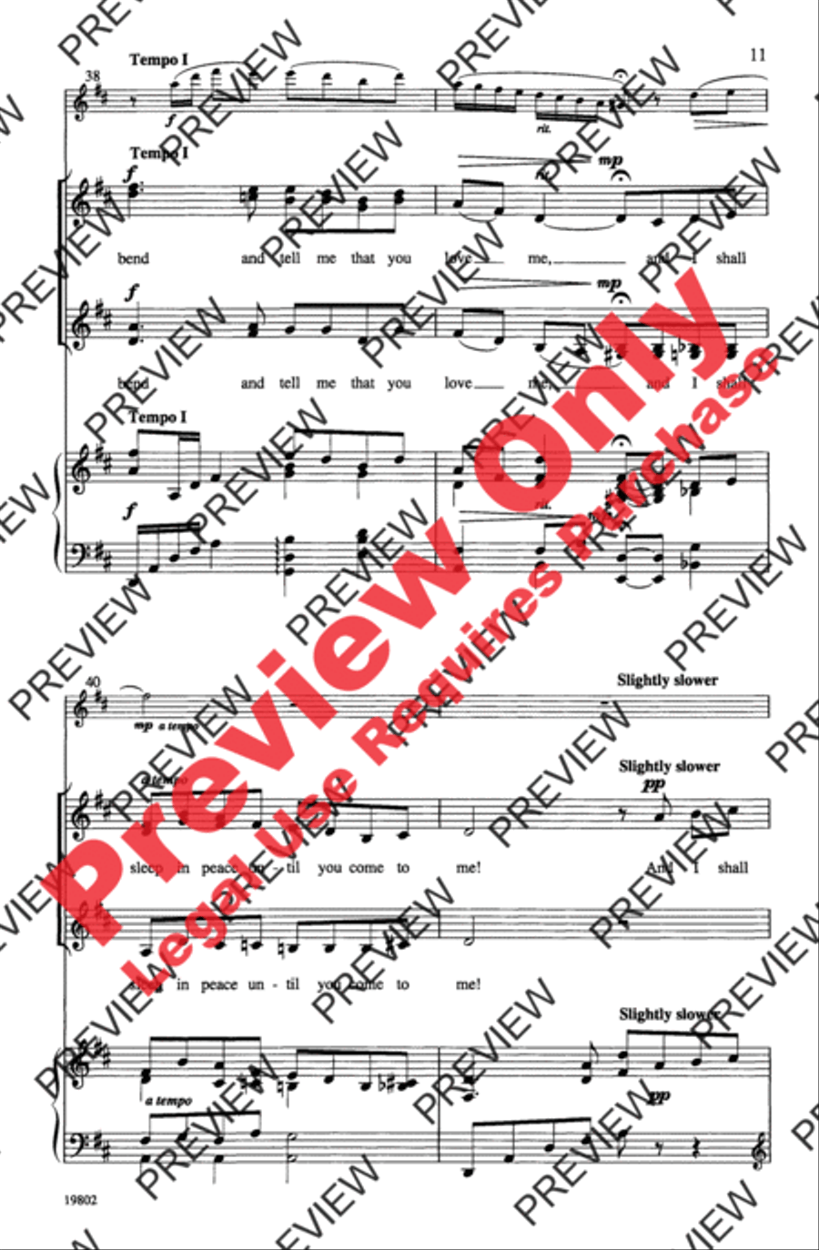 Danny Boy Women's Choir scores gallery preview page 11