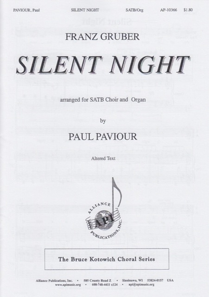 Silent Night - SATB - Organ image number null