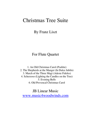 Book cover for Franz Liszt "Christmas Tree Suite" for Flute Quartet