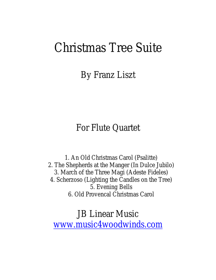 Franz Liszt "Christmas Tree Suite" for Flute Quartet image number null