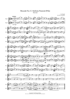 Handel: Sinfonie Pastoral (Pastoral Symphony)(Pifa) from The Messiah (Der Messias) - flute duet