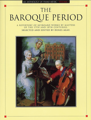 Book cover for Anthology Of Piano Music Vol 1 Baroque Period