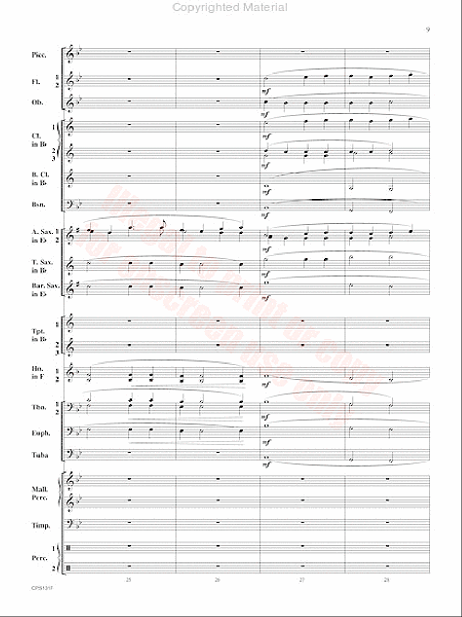 Crown and Scepter Concert Band scores gallery preview page 10