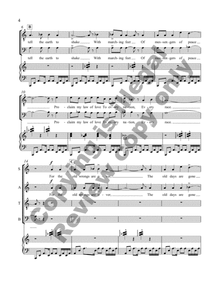 Tell the Earth to Shake (Choral Score) image number null