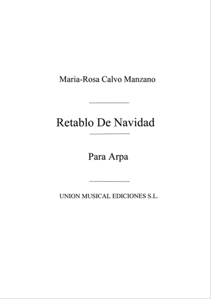 Retablo De Navidad Harp scores gallery preview page 1