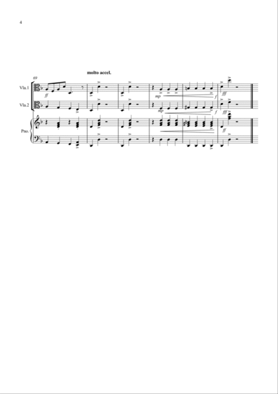 In the Hall of the Mountain King for Viola Duet