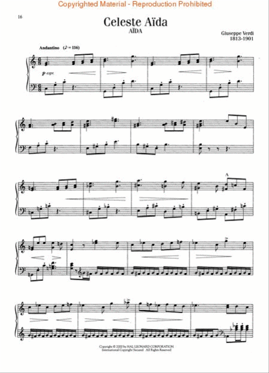 Opera's Greatest Melodies Piano Solo scores gallery preview page 3