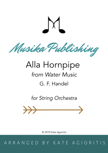 Alla Hornpipe from Handel's Water Music - for String Orchestra image number null