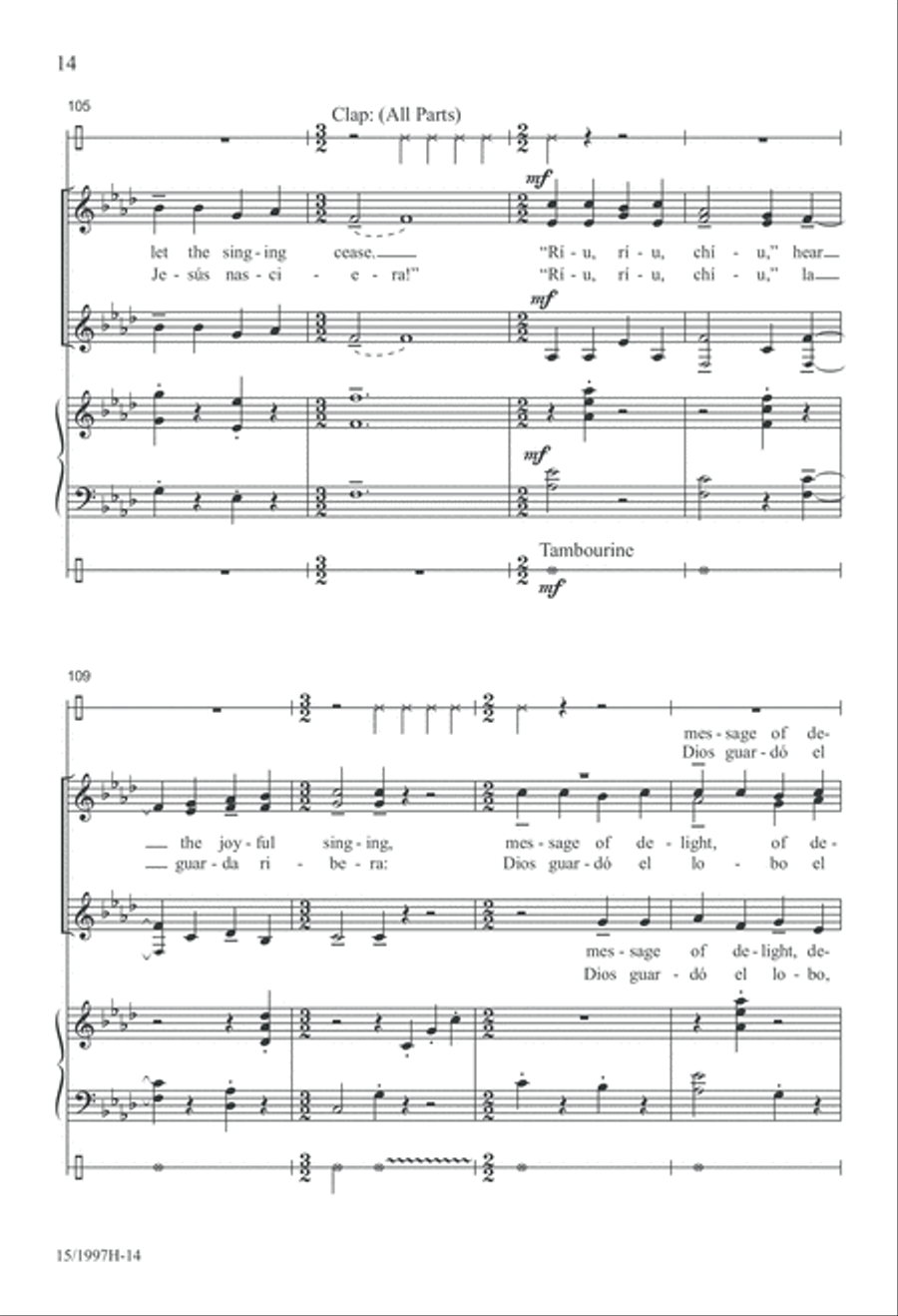 Ríu, Ríu, Chíu SSA scores gallery preview page 15