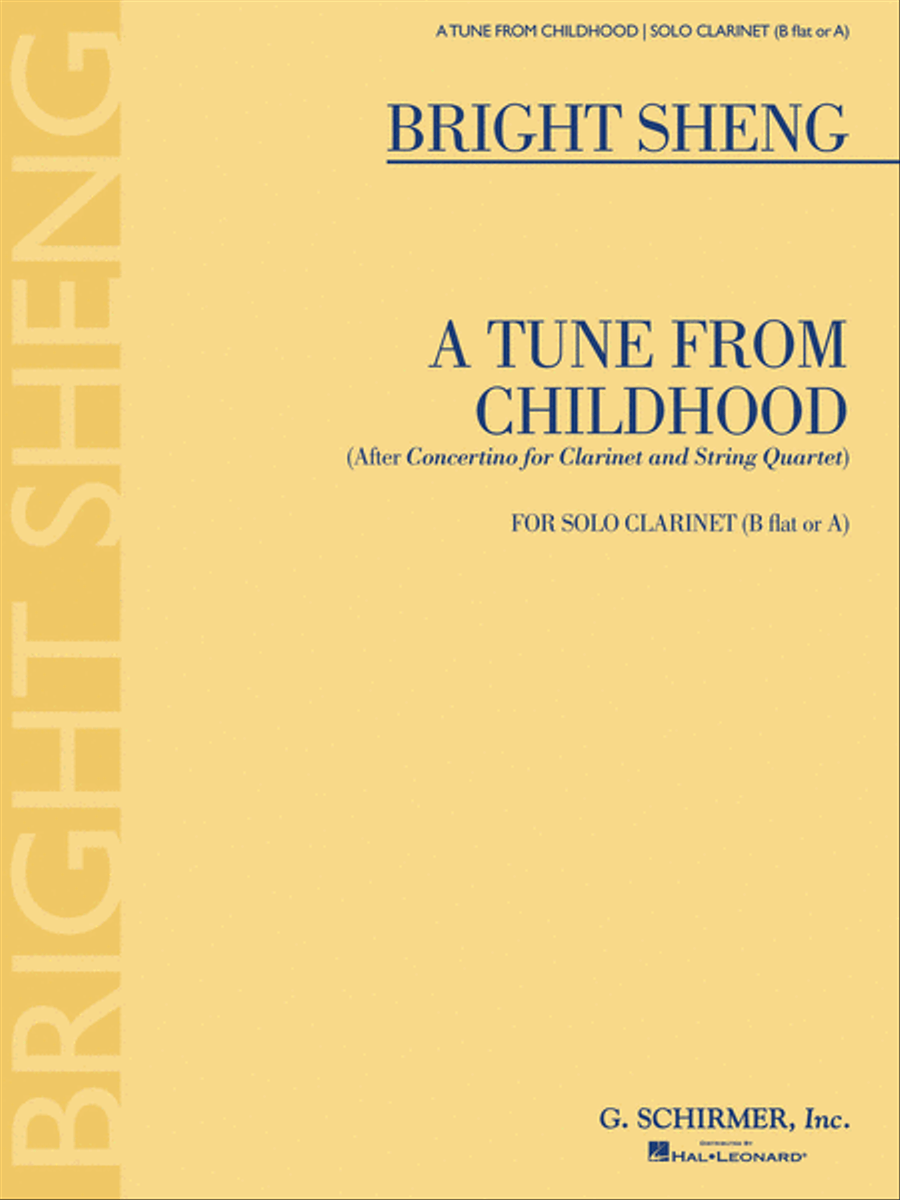 A Tune from Childhood Clarinet scores gallery preview page 1