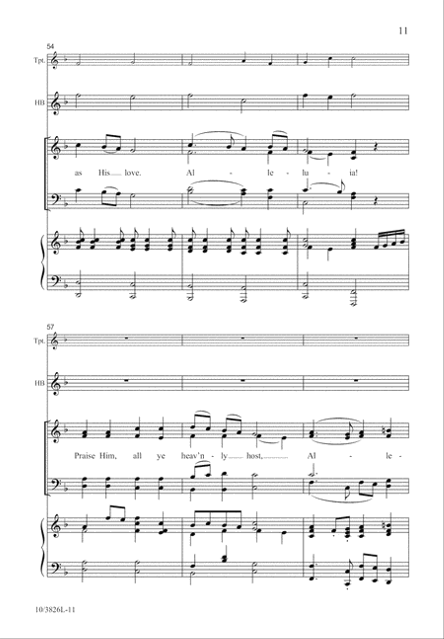 Jesus Lives, Alleluia! Jesus Lives, Alleluia! 4-Part scores gallery preview page 11