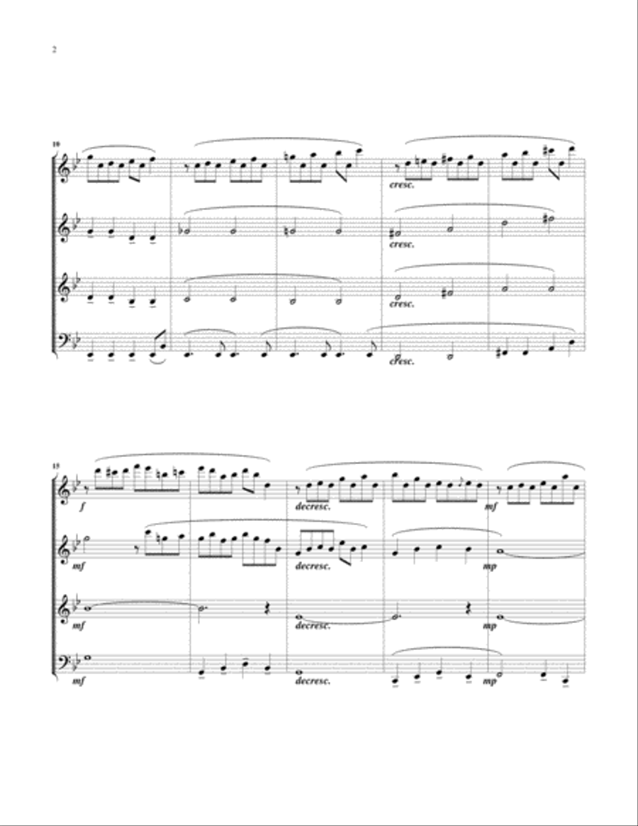 Postcards From Far Away Postcards From Far Away Woodwind Quartet scores gallery preview page 4