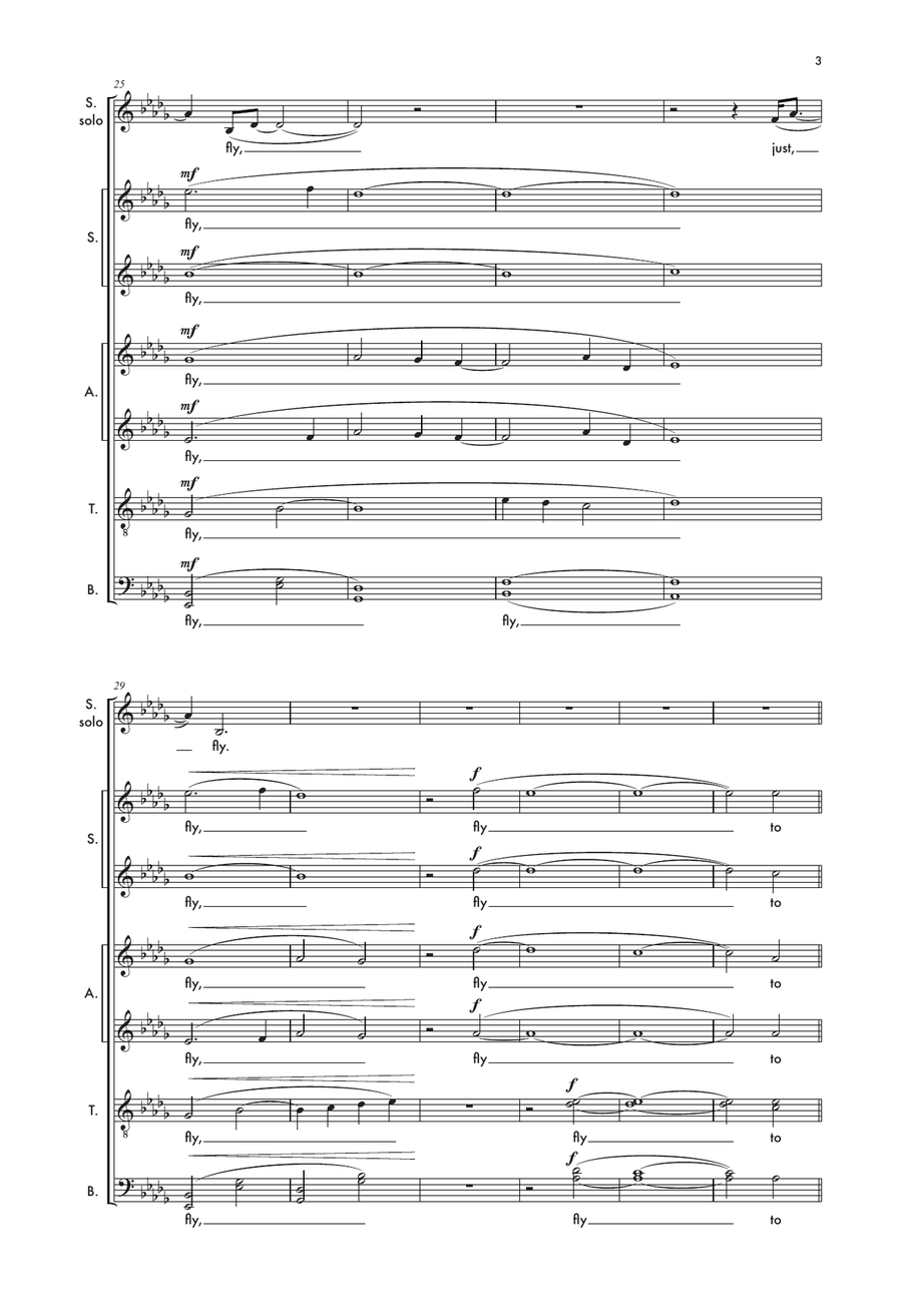 Fly To Paradise 4-Part scores gallery preview page 3