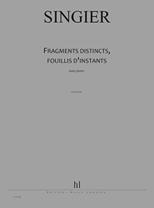 Book cover for Fragments Distincts, Fouillis D'Instants