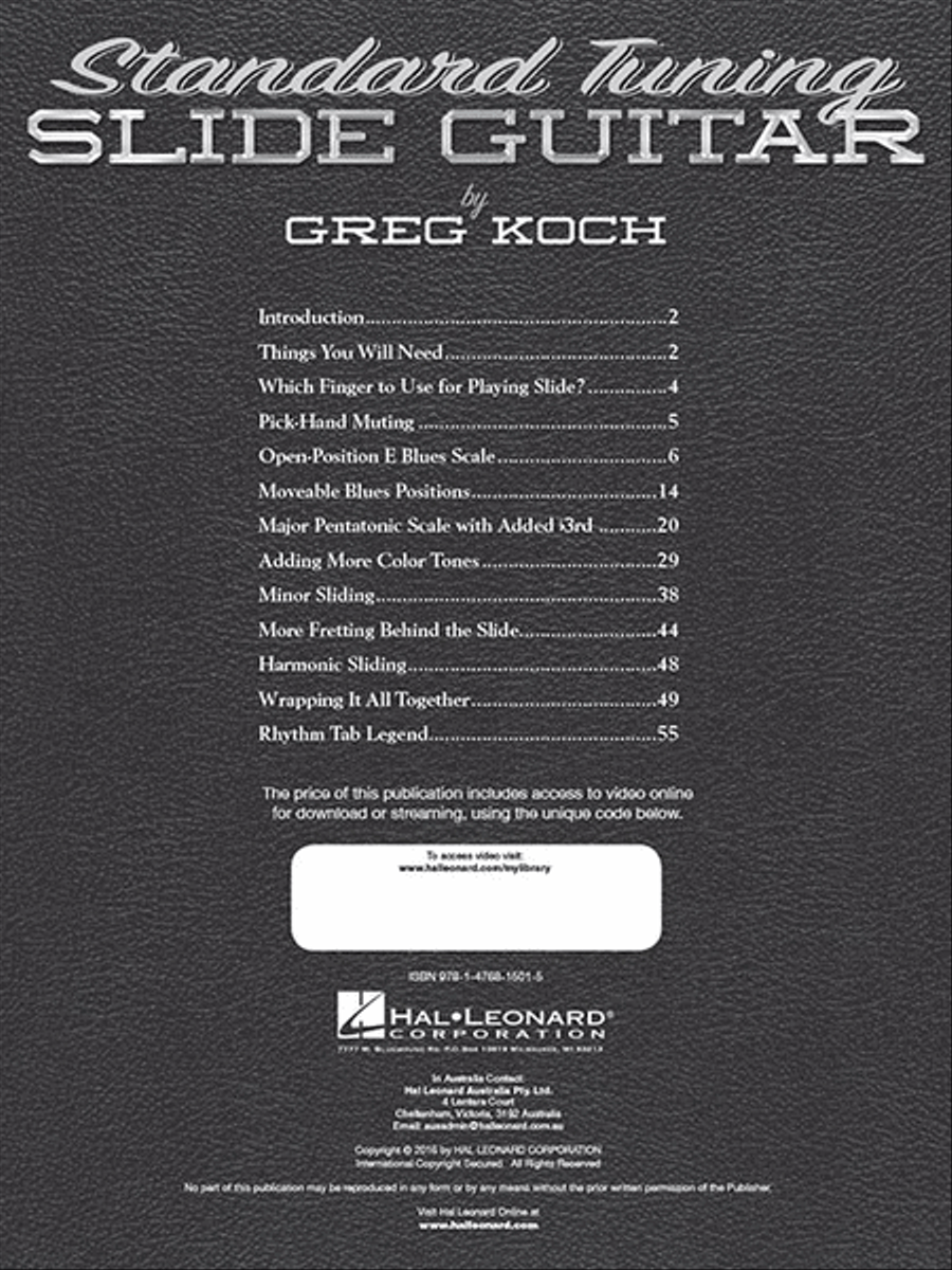 Standard Tuning Slide Guitar Slide Guitar scores gallery preview page 2