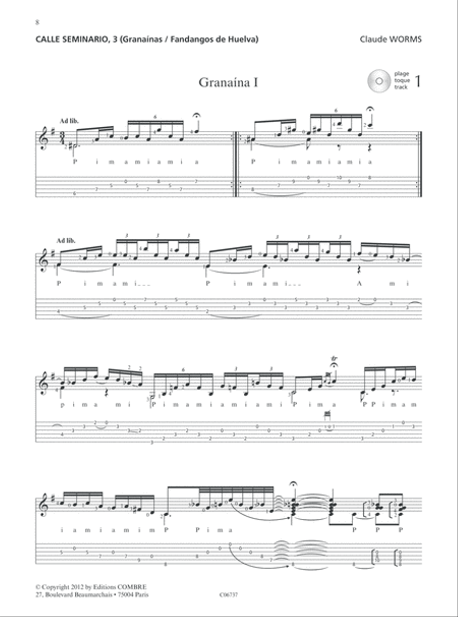 Pieces pour guitare flamenca (8) Acoustic Guitar scores gallery preview page 2