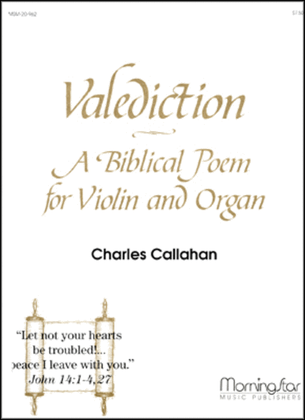 Book cover for Valediction: A Biblical Poem for Violin and Organ