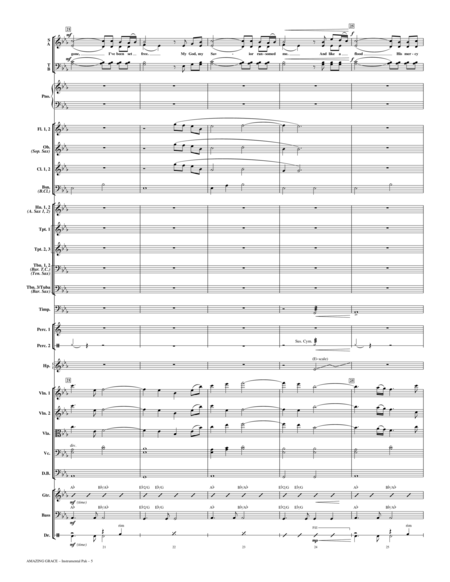 Amazing Grace (My Chains Are Gone) - Full Score