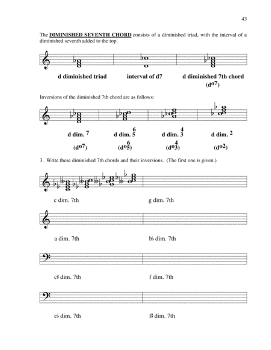 Basics of Keyboard Theory: Level VII (early advanced)