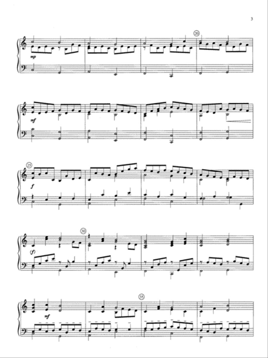 Pachelbel's Canon Piano Solo scores gallery preview page 4