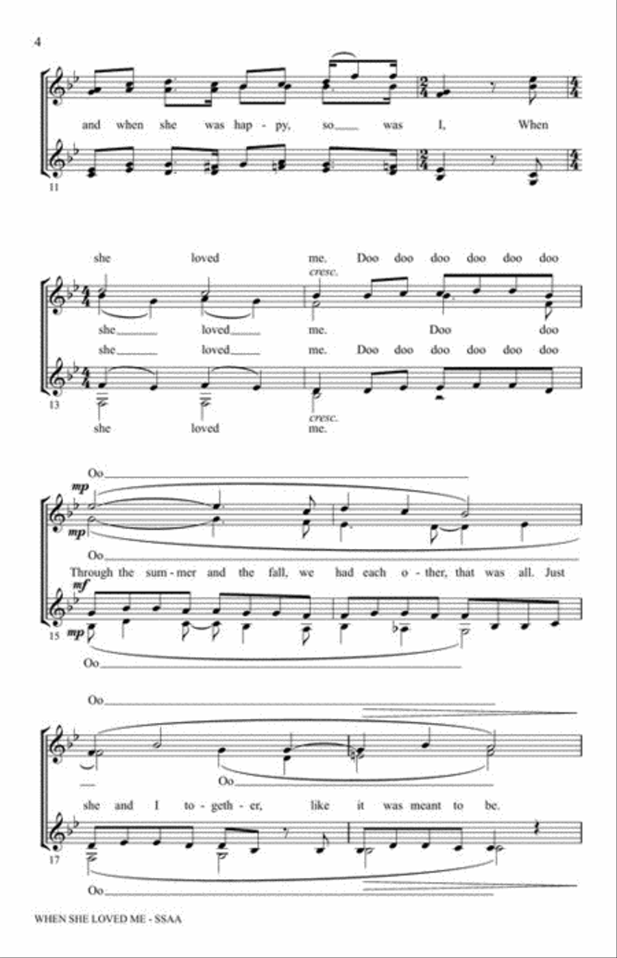 <br>Sheet music extract