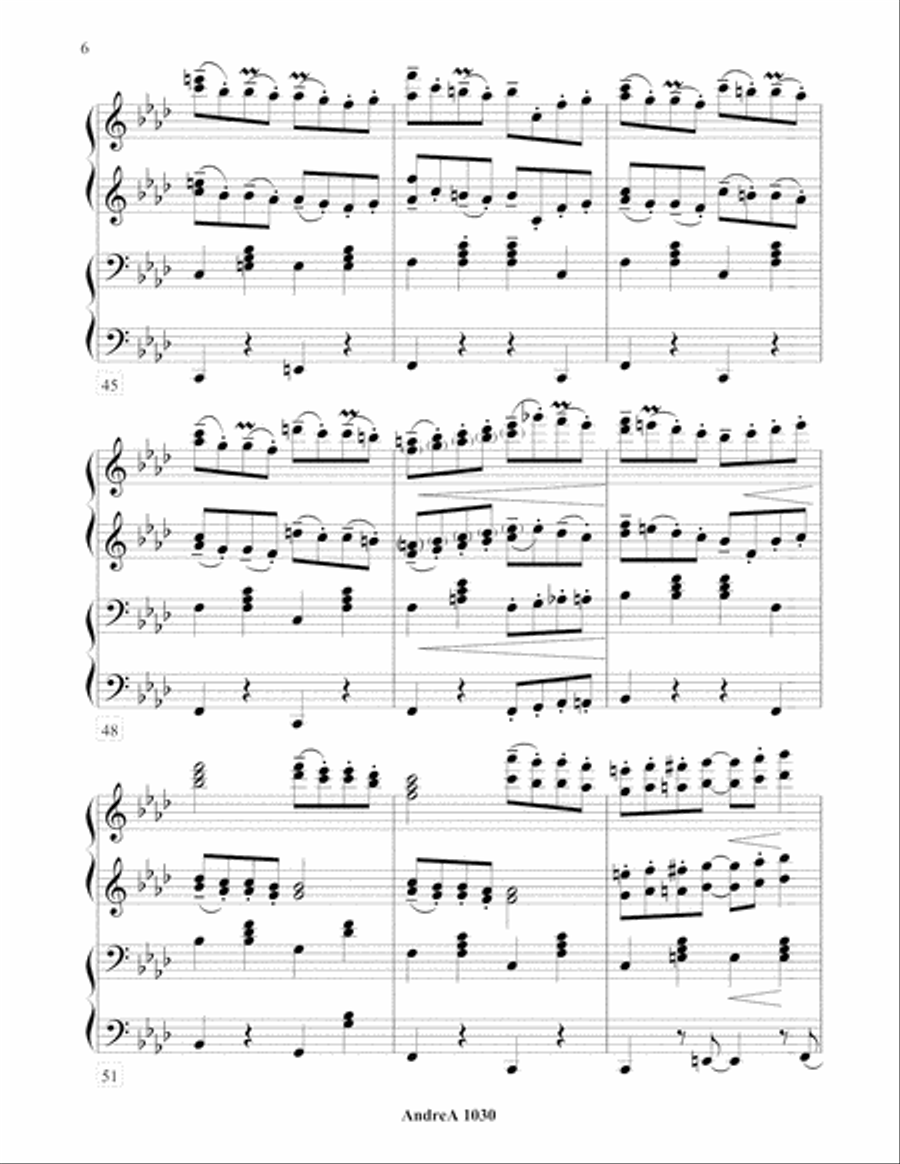 Shmateh-Rag Duet Piano scores gallery preview page 6