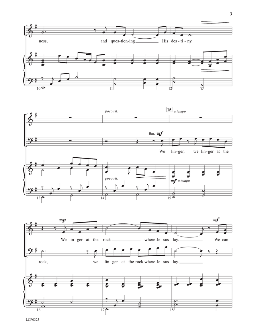 Linger at the Rock 3-Part scores gallery preview page 3