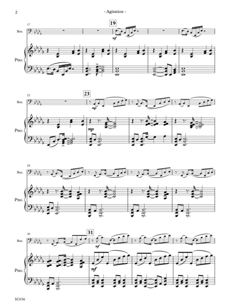 Agitation - for Bassoon & Piano image number null