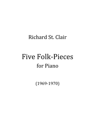 Book cover for Five Folk-Pieces for Solo Piano (1969-70)