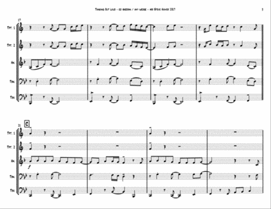 Thinking Out Loud Thinking Out Loud Brass Ensemble scores gallery preview page 3