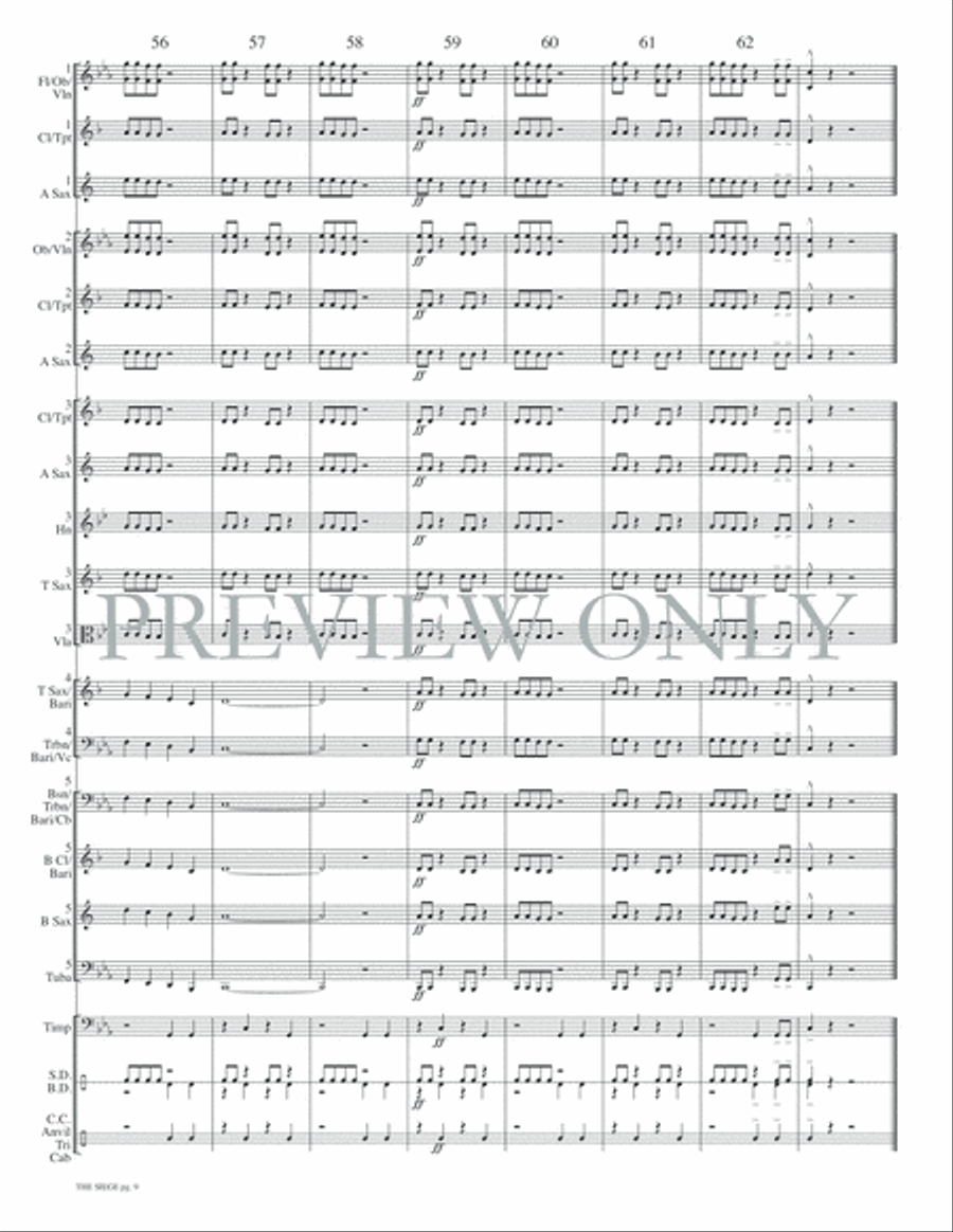 The Siege Concert Band scores gallery preview page 11