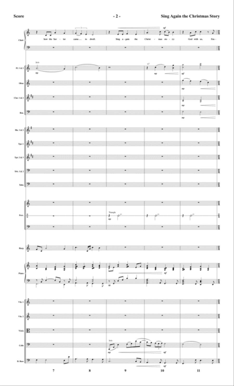 Sing Again the Christmas Story - Orchestral Score and Parts Choir scores gallery preview page 5