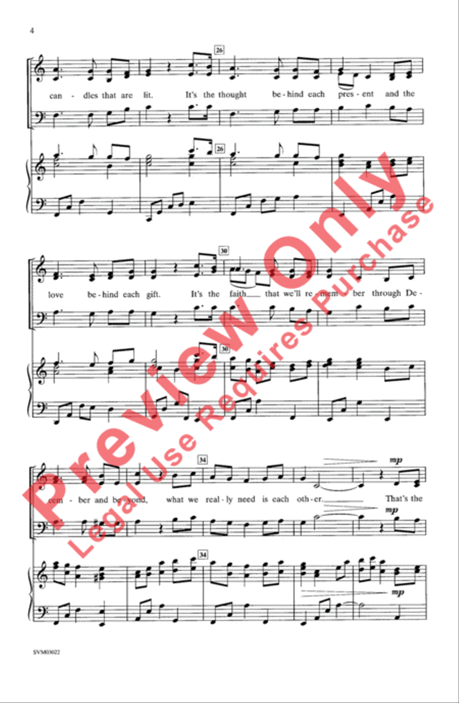 The Most Precious Gift 3-Part scores gallery preview page 4