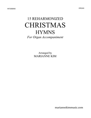 Book cover for 15 Reharmonized Hymns for Christmas