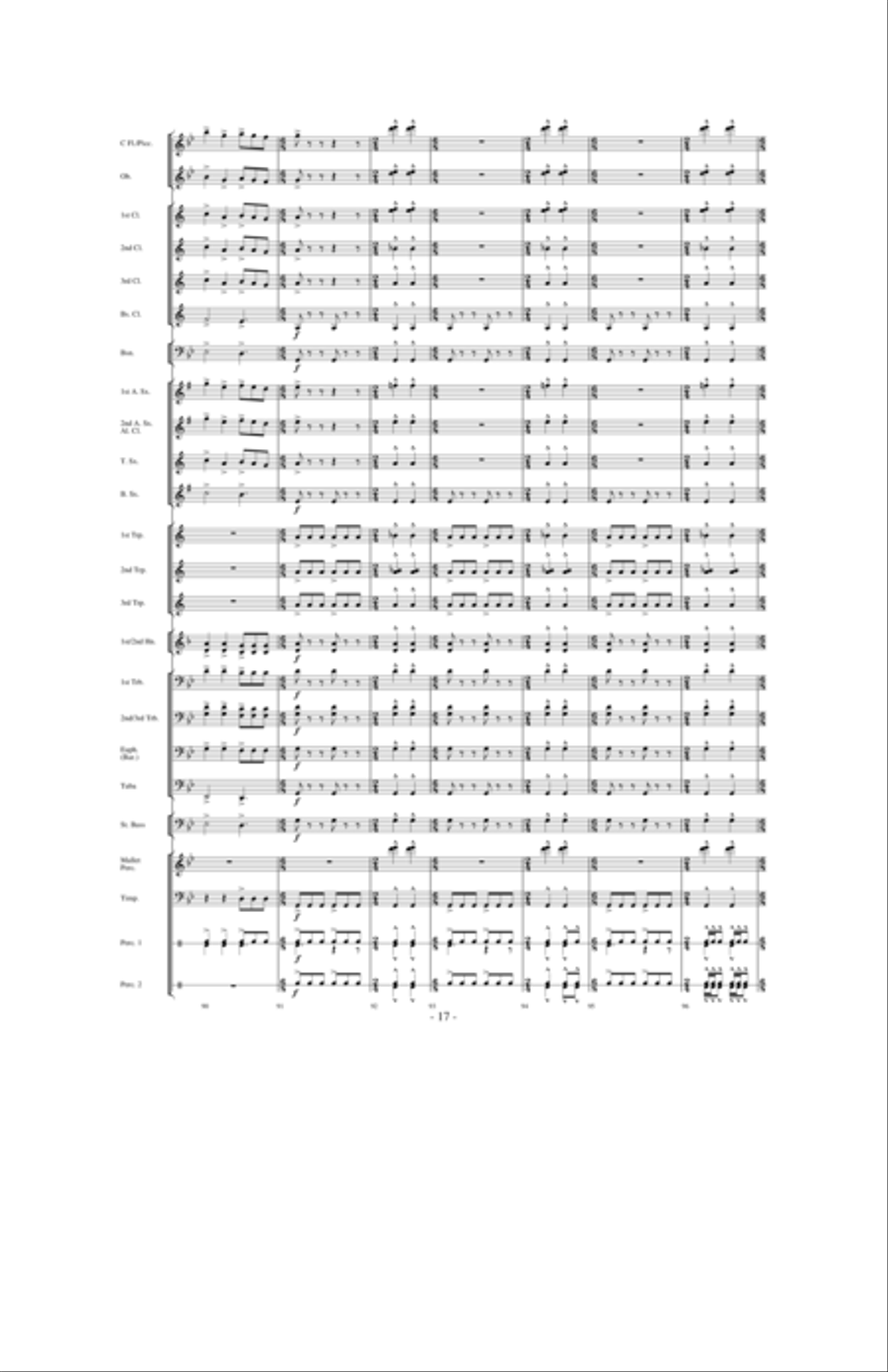 Flight of Valor Flight of Valor Concert Band scores gallery preview page 16