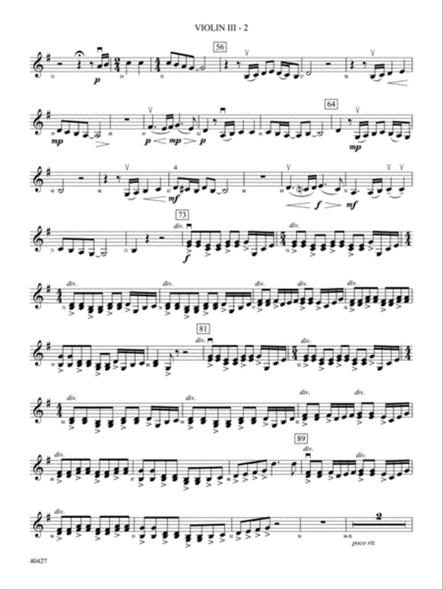 Mamma Mia! Selections from: 3rd Violin (Viola [TC]) String Orchestra scores gallery preview page 2