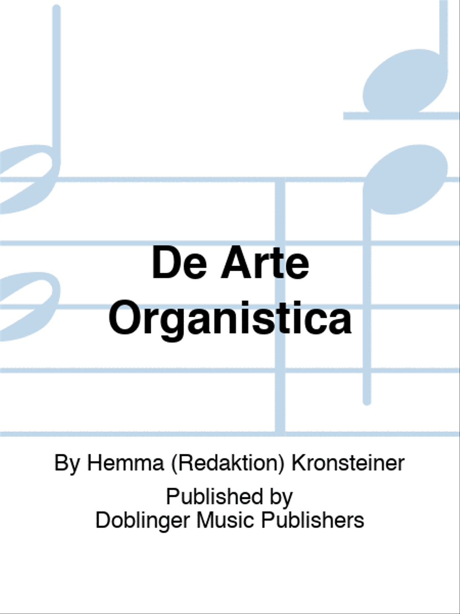 De Arte Organistica De Arte Organistica Organ scores gallery preview page 1