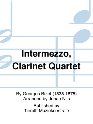 Book cover for Intermezzo, Clarinet Quartet