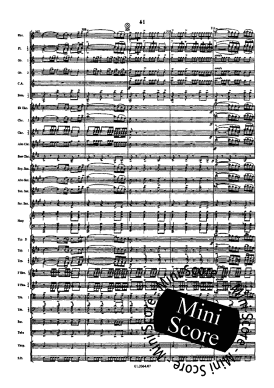 Bolero Concert Band scores gallery preview page 45
