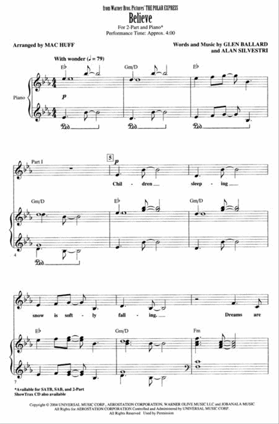 Believe 2-Part scores gallery preview page 2