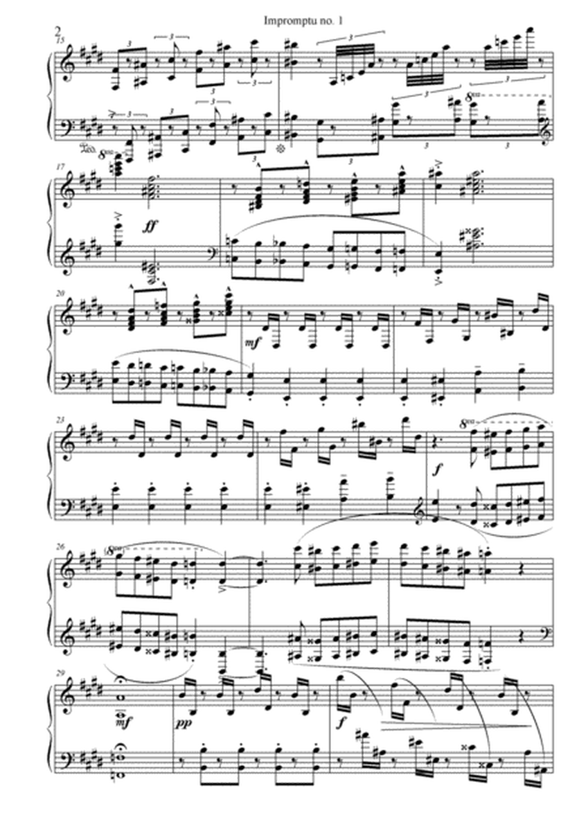 Impromptu no. 1 for piano solo