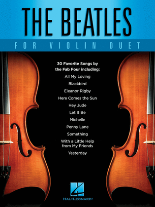 Book cover for The Beatles for Violin Duet