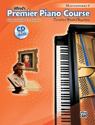 Book cover for Premier Piano Course Masterworks, Book 4