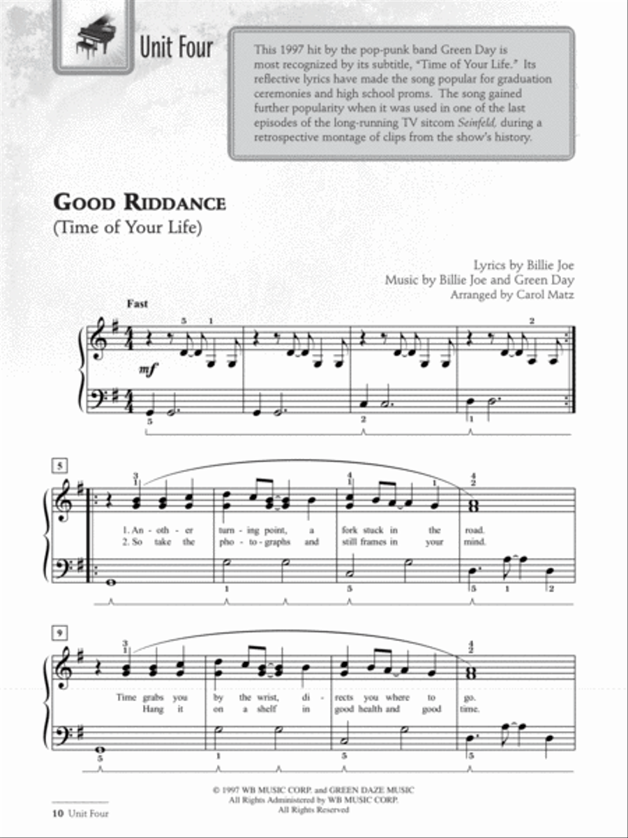 I Used to Play Piano -- 80s and 90s Hits Piano Method scores gallery preview page 3