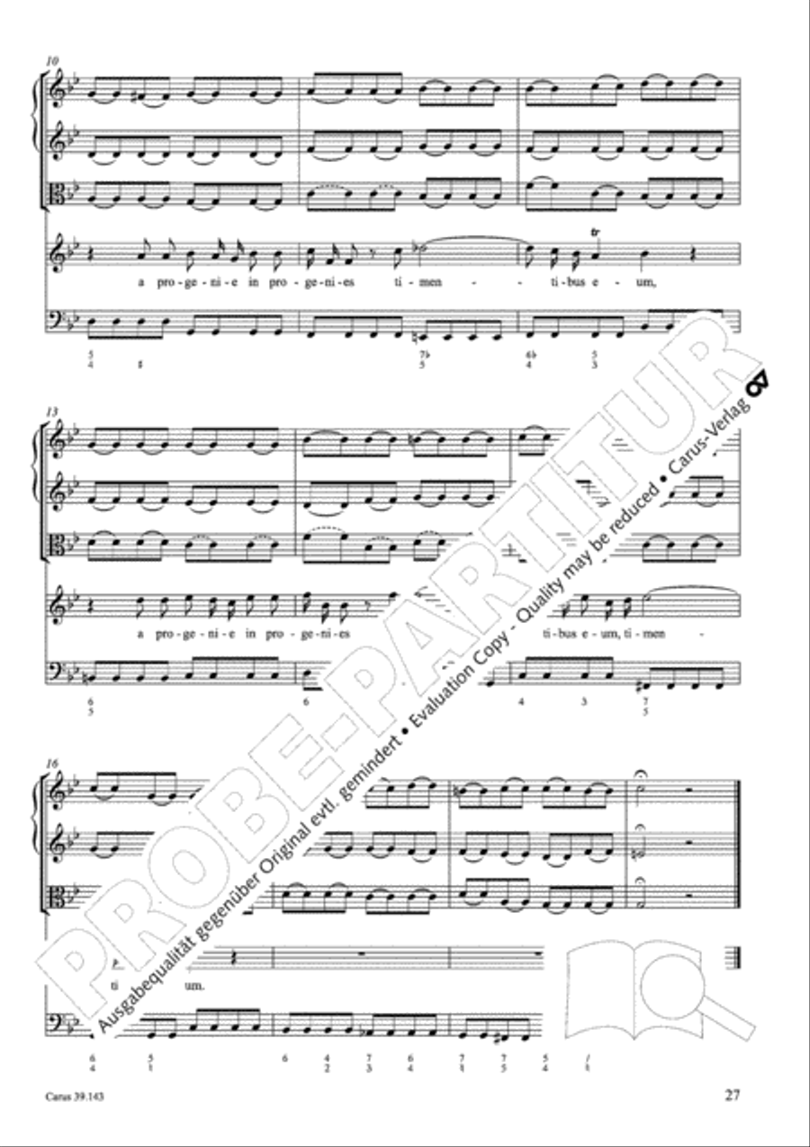 Magnificat in C major 4-Part scores gallery preview page 28