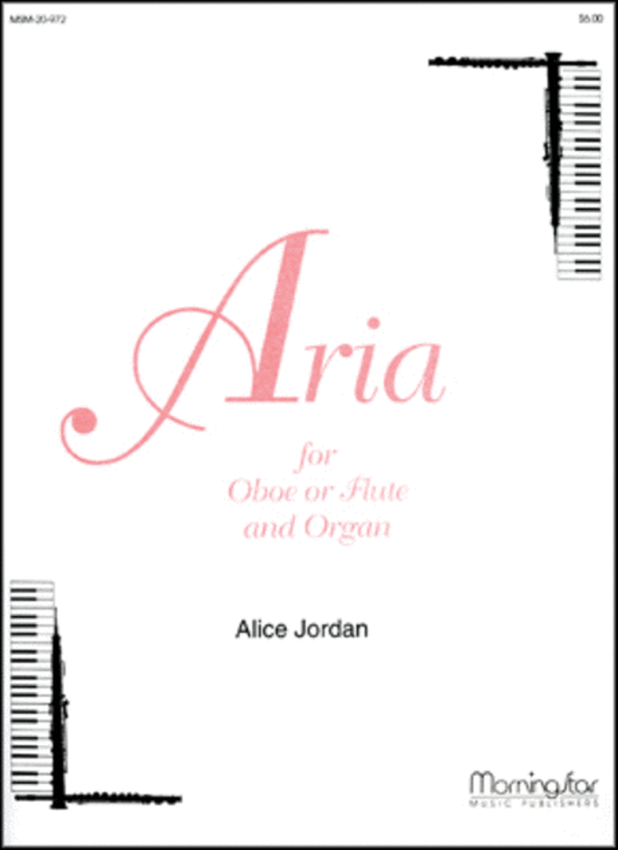 Aria for Oboe or Flute and Organ Flute scores gallery preview page 1