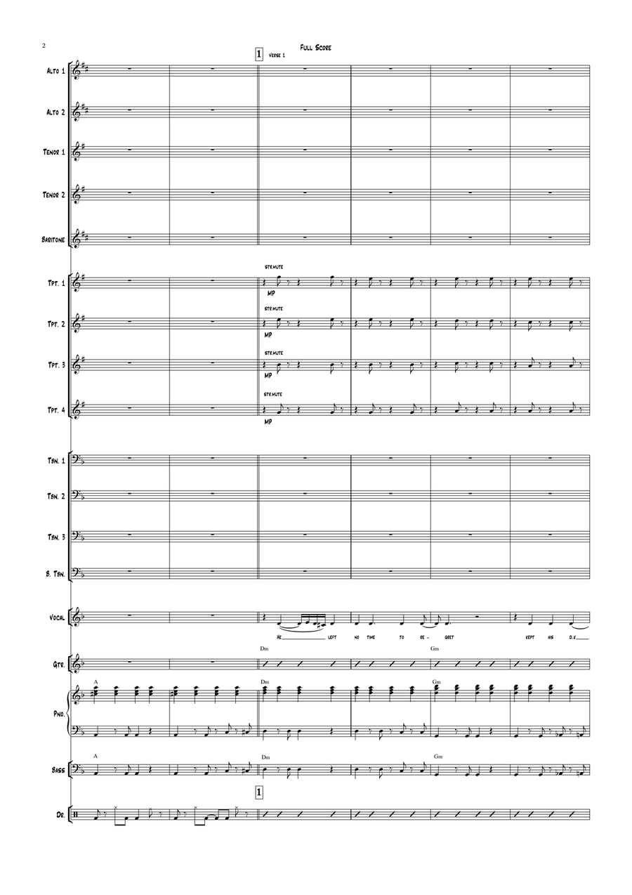 Back To Black Jazz Ensemble scores gallery preview page 2